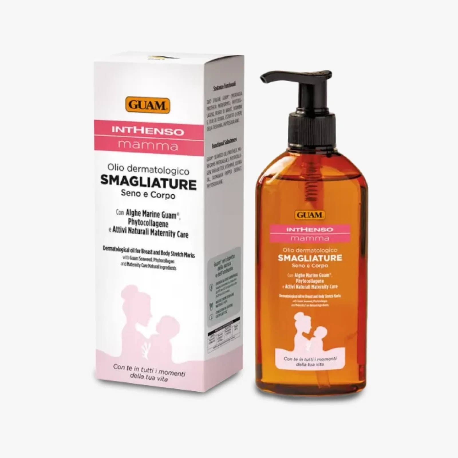 Dermatologický olej proti striím na prsou a těle